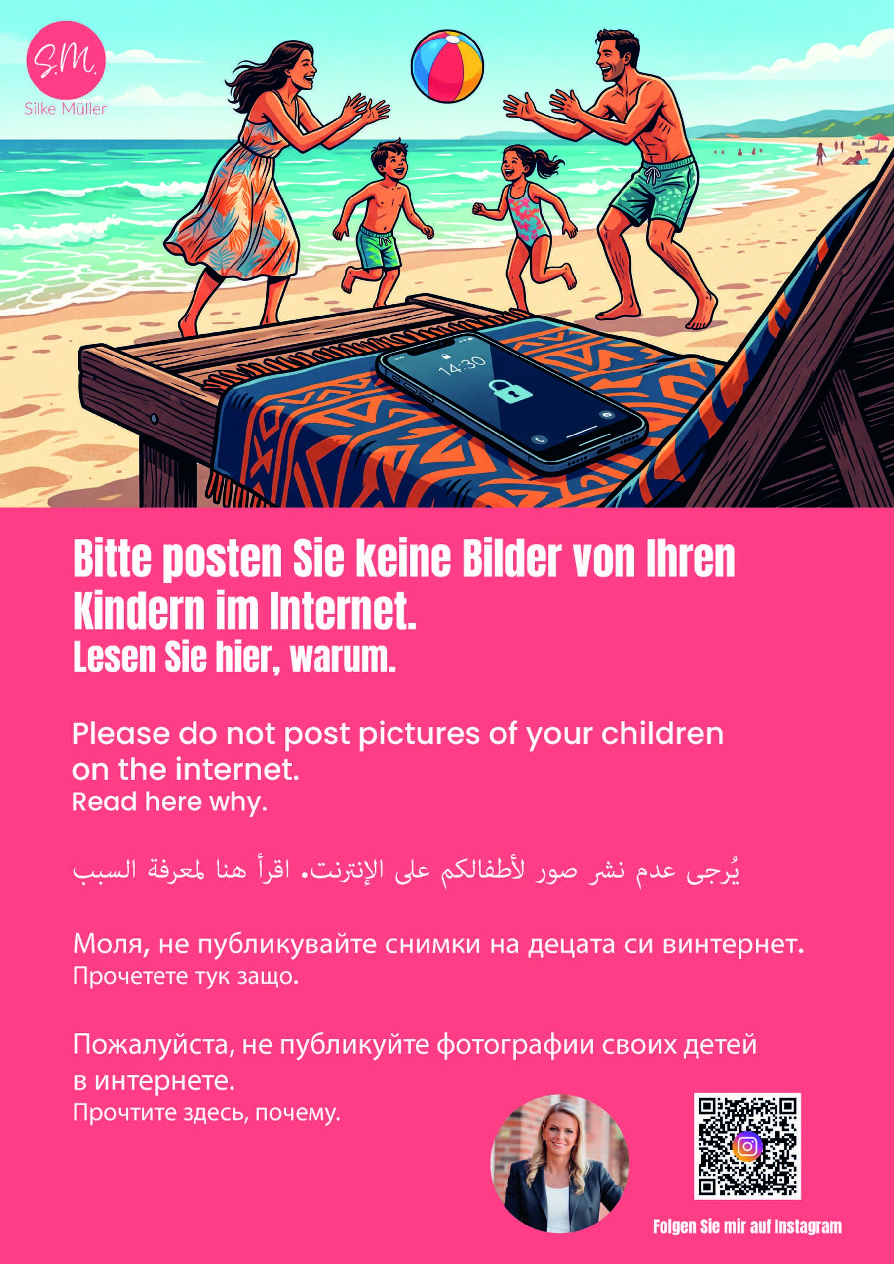 Wenn Sie Ihre Kinder lieben und stolz auf sie sind, dann posten Sie bitte keine Kinderfotos im Internet.